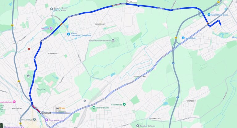 taxi osnabrück nach Belm